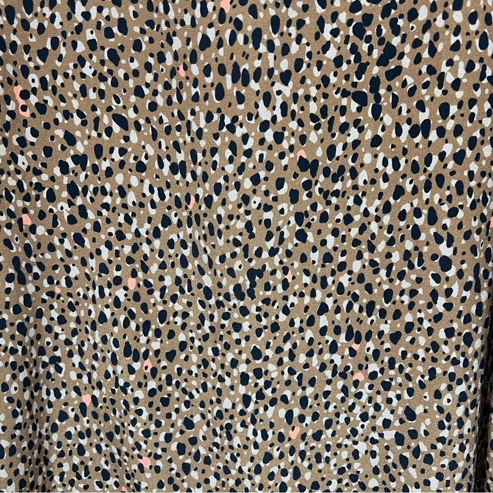 Dolan Animal Print Long Puff Sleeve Crew Neck Casual Pullover Top Women’s Small - Picture 8 of 10